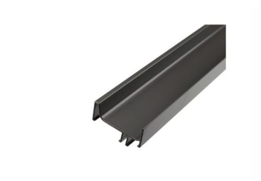 Tay nắm dọc đơn Gola/ Lắp mặt bên chiều dài hữu dụng 2400 mm màu xám đen Hafele 126.37.972 - 1