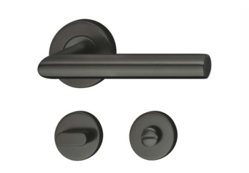 Tay nắm gạt cho cửa vệ sinh màu đen mờ PVD Hafele 903.93.559 - 1