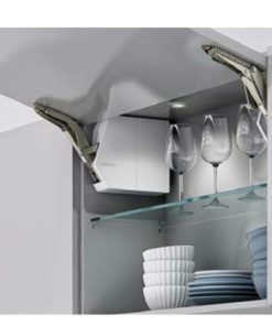 Tay nâng điện nắp đậy màu xám FREE FLAP 3.15 Hafele 372.29.703