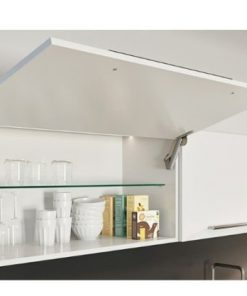 Tay nâng 1 cánh Häfele Free Space màu trắng 493.05.914