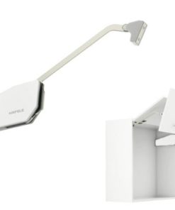 Tay nâng 2 cánh Häfele cao 650-730mm 11.8kg màu trắng 493.05.895