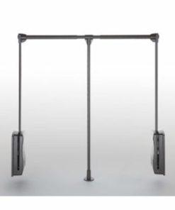 Tay nâng móc áo Hafele 880-1270mm màu nâu 805.11.154