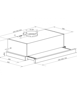 Máy hút mùi âm tủ Maadela MH-70RS - 19