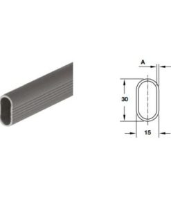 Thanh nhôm treo quần áo 6000mm Häfele 801.21.837