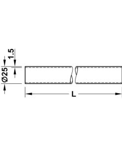Thanh treo dài 3000mm Hafele 988.98.150 - 5