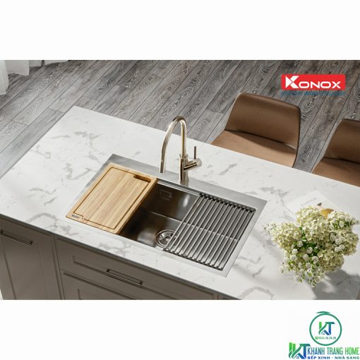 CHẬU RỬA CHÉN BÁT KONOX WORKSTATION TOPMOUNT SINK KN8050TS - 7