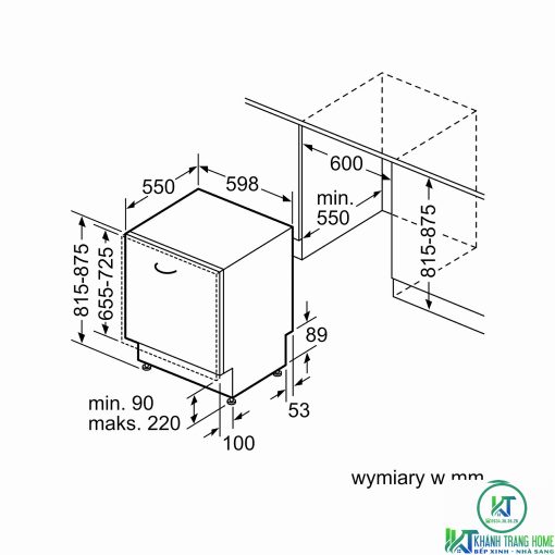 MÁY RỬA BÁT ÂM TỦ BOSCH SMV4EVX10E SERIE 4 SẤY HÉ CỬA - 17