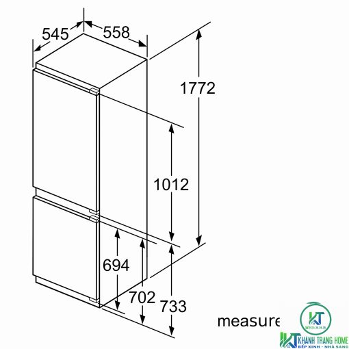 TỦ LẠNH 2 CÁNH BOSCH KIN86AF30O SERIE 6 254 LÍT - 15