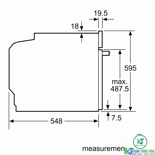 LÒ NƯỚNG ÂM TỦ BOSCH HBG675BB1 SERIE 8 71L NHIỆT PHÂN - 3