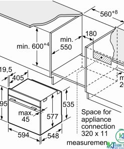 LÒ NƯỚNG ÂM TỦ BOSCH HBG675BB1 SERIE 8 71L NHIỆT PHÂN - 34 LÒ NƯỚNG ÂM TỦ BOSCH HBG675BB1 SERIE 8 71L NHIỆT PHÂN - 33