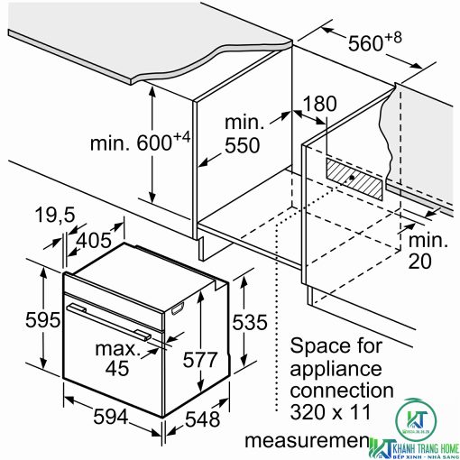 LÒ NƯỚNG ÂM TỦ BOSCH HBG675BB1 SERIE 8 71L NHIỆT PHÂN - 9
