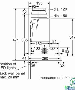 MÁY HÚT MÙI BOSCH DFS067J50B SERIE 8 NGANG 60CM - 37