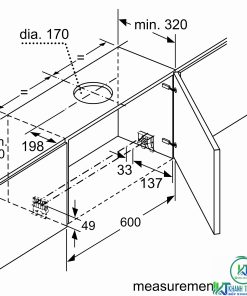 MÁY HÚT MÙI BOSCH DFS097J50B SERIE 8 NGANG 90 CM - 35