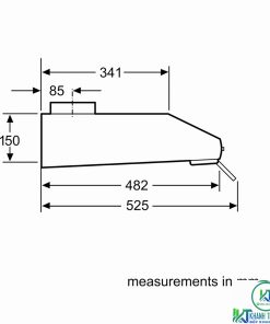 MÁY HÚT MÙI BOSCH DHU635HB SERIE 2 NGANG 60CM - 13