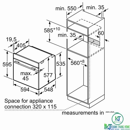 Lò nướng Bosch HBG656RS1B - 13