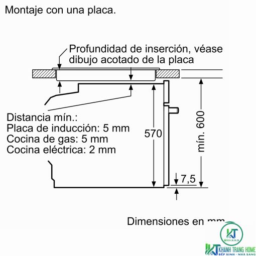 LÒ NƯỚNG ÂM TỦ BOSCH HRA512ES0 SERIE 4 71L MẶT INOX - 13