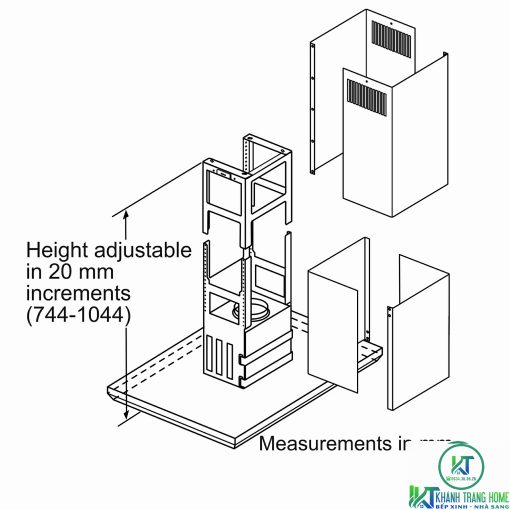 MÁY HÚT MÙI ĐẢO BOSCH DIB091E51 SERIE 6 NGANG 90CM - 13