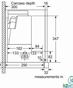 MÁY HÚT MÙI BOSCH DFS097J50B SERIE 8 NGANG 90 CM - 43