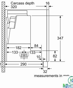 MÁY HÚT MÙI BOSCH DFS097J50B SERIE 8 NGANG 90 CM - 45