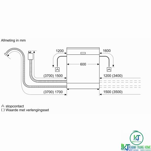 MÁY RỬA BÁT BOSCH ĐỘC LẬP SERIE 4 SGS4HVI33E 13 BỘ - 17