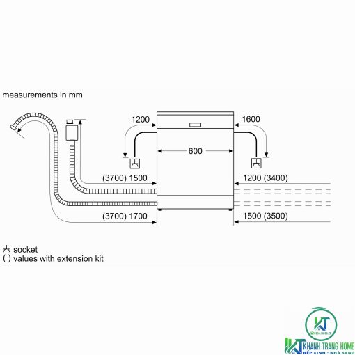MÁY RỬA BÁT BOSCH ÂM TỦ SERIE 4 SGV4HCX48E 14 BỘ - 19