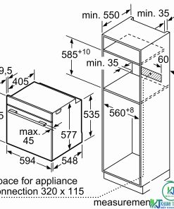 LÒ NƯỚNG ÂM TỦ BOSCH HBG655BS1 SERIE 8 71L ECOCLEAN - 37
