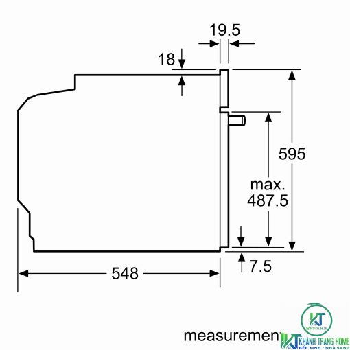 LÒ NƯỚNG ÂM TỦ BOSCH HBG655BS1 SERIE 8 71L ECOCLEAN - 13