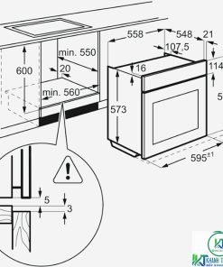 LÒ NƯỚNG ÂM TỦ ELECTROLUX EOB3434BOX 72 LÍT - 25