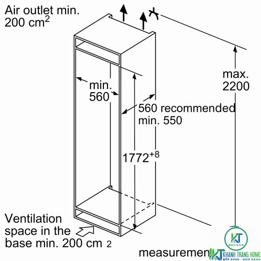 TỦ LẠNH 2 CÁNH BOSCH KIN86AF30O SERIE 6 254 LÍT - 19