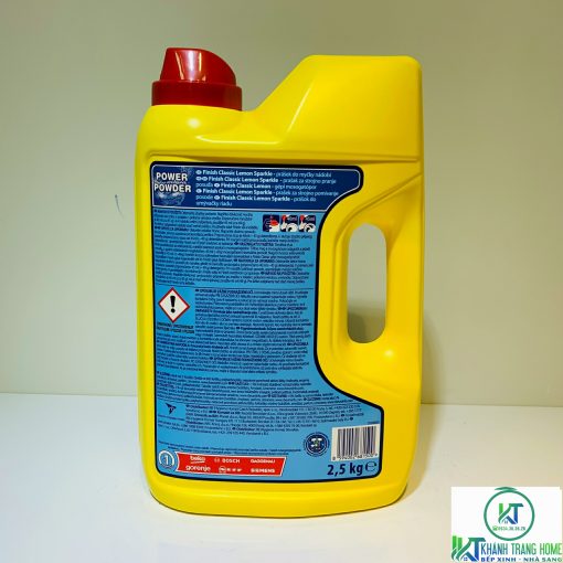 BỘT RỬA BÁT FINISH LEMON 2,5KG HƯƠNG CHANH CHÍNH HÃNG - 13