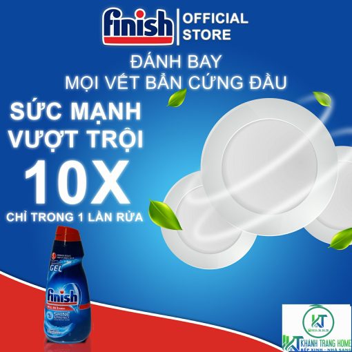 GEL RỬA CHÉN BÁT FINISH ALL IN ONE SHINE & PROTECT 650ML CHÍNH HÃNG - 3