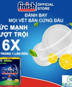 VIÊN RỬA BÁT FINISH ALL IN ONE 120 VIÊN HƯƠNG CHANH CHÍNH HÃNG - 23