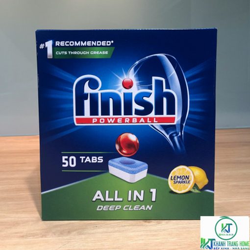 VIÊN RỬA CHÉN FINISH ALL IN ONE 50 VIÊN HƯƠNG CHANH CHÍNH HÃNG - 11