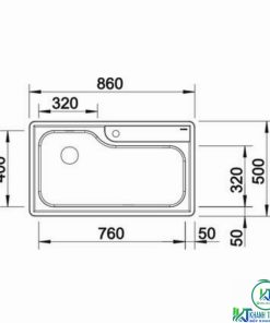 CHẬU RỬA CHÉN BÁT BLANCO PLENTA 9 - 30 CHẬU RỬA CHÉN BÁT BLANCO PLENTA 9 - 29