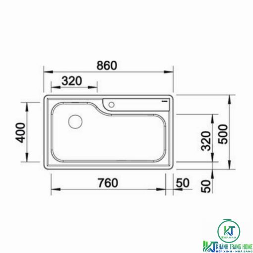 CHẬU RỬA CHÉN BÁT BLANCO PLENTA 9 - 15