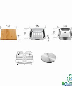 CHẬU RỬA CHÉN BÁT BLANCO PLENTA 9 - 26 CHẬU RỬA CHÉN BÁT BLANCO PLENTA 9 - 25