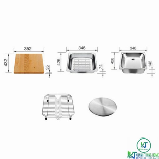 CHẬU RỬA CHÉN BÁT BLANCO PLENTA 9 - 11