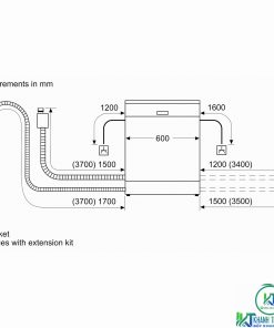 MÁY RỬA BÁT ĐỘC LẬP BOSCH SMS50E82EU SERIE 4 13 BỘ - 22 MÁY RỬA BÁT ĐỘC LẬP BOSCH SMS50E82EU SERIE 4 13 BỘ - 21