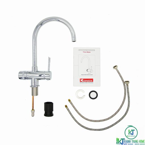 VÒI RỬA CHÉN BÁT KONOX BA ĐƯỜNG NƯỚC KẾT HỢP RO TRIM WATER - 17