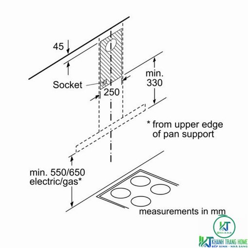 MÁY HÚT MÙI GẮN TƯỜNG BOSCH DWB97DM50B SERIE 4 NGANG 90CM - 15