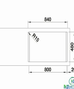 CHẬU RỬA CHÉN BÁT BLANCO LEMIS 8-IF CHROME - 18 CHẬU RỬA CHÉN BÁT BLANCO LEMIS 8-IF CHROME - 17