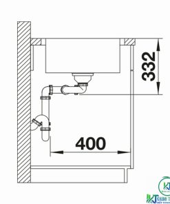 CHẬU RỬA CHÉN BÁT BLANCO LEMIS 8-IF CHROME - 22 CHẬU RỬA CHÉN BÁT BLANCO LEMIS 8-IF CHROME - 21