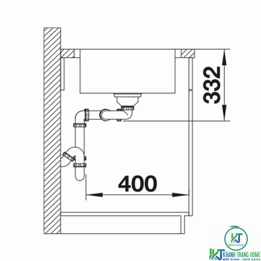 CHẬU RỬA CHÉN BÁT BLANCO LEMIS 8-IF CHROME - 11