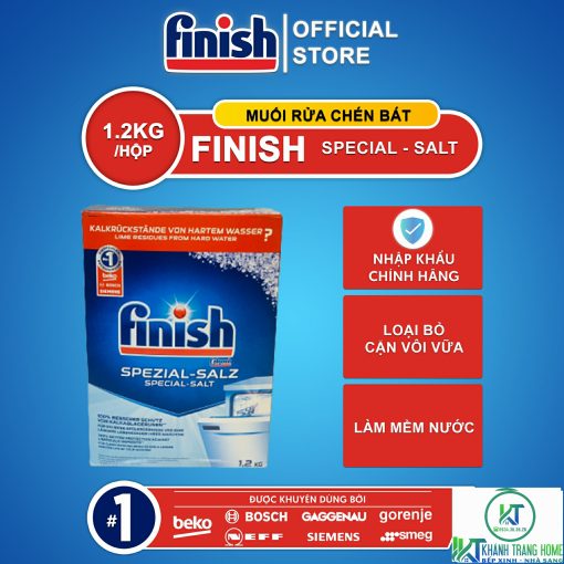 MUỐI RỬA BÁT FINISH 1,2KG CHÍNH HÃNG - 1