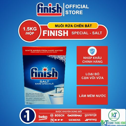 MUỐI RỬA BÁT FINISH 1,5KG CHÍNH HÃNG - 1