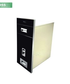 Thùng gạo mặt gương nút nhấn BOSSEU BS250Black