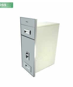 Thùng gạo mặt gương nút nhấn BOSSEU BS250Silver