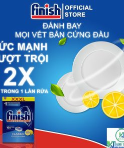 VIÊN RỬA CHÉN FINISH CLASSIC 100 VIÊN HƯƠNG CHANH CHÍNH HÃNG - 23