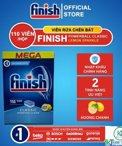VIÊN RỬA BÁT FINISH CLASSIC 110 VIÊN HƯƠNG CHANH CHÍNH HÃNG