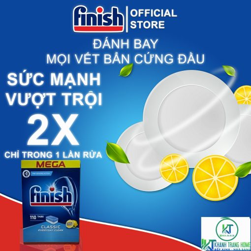 VIÊN RỬA BÁT FINISH CLASSIC 110 VIÊN HƯƠNG CHANH CHÍNH HÃNG - 3